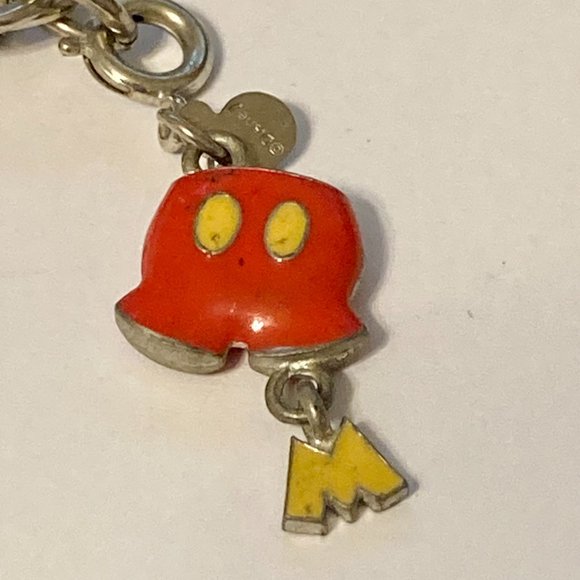 Disney Mickey Mouse Pants Starter Charm Bracelet High IntenCity 7.5" Enamel - Picture 8 of 8